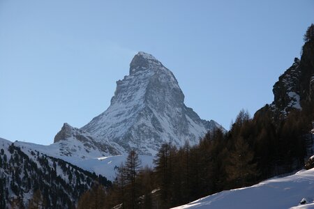 Mountain zermatt switzerland photo