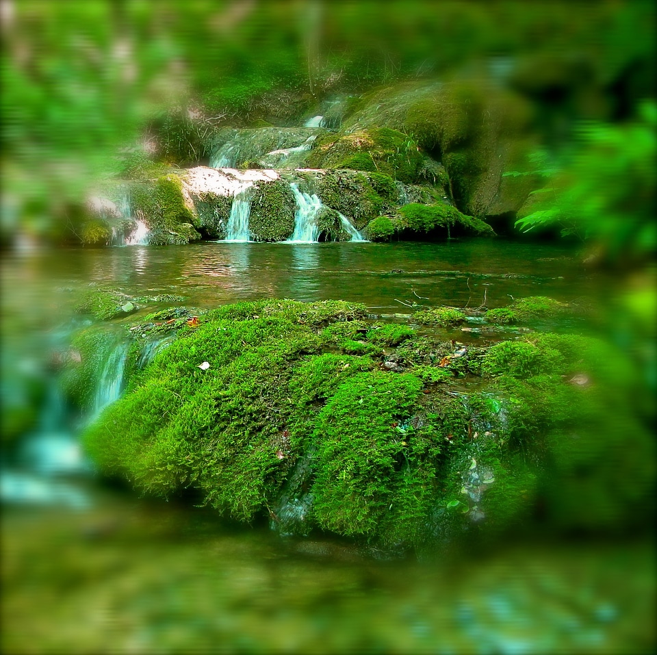 Cascade nature green