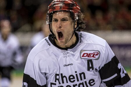 Hockey player ice stadium skates