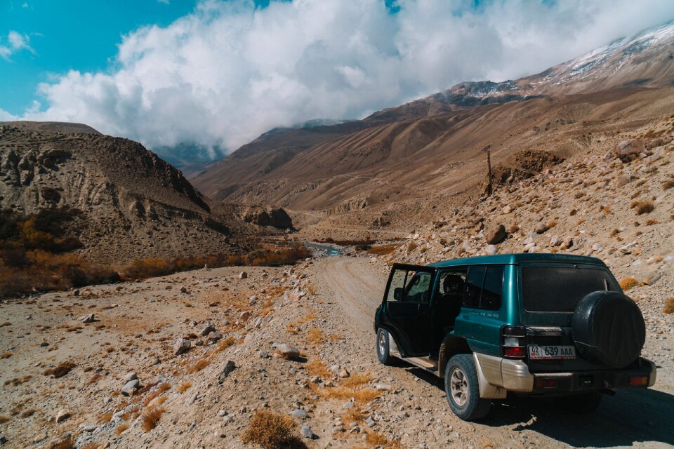 Landscape truck road