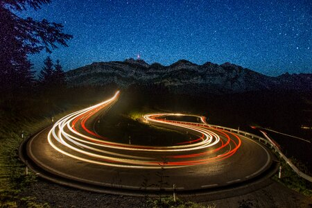 Night alpstein alpine photo