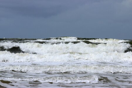Hamilton beach wave breaking north sea photo