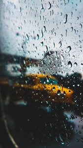Yellow rain raindrops