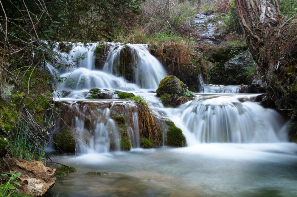 Nature fall waterfall
