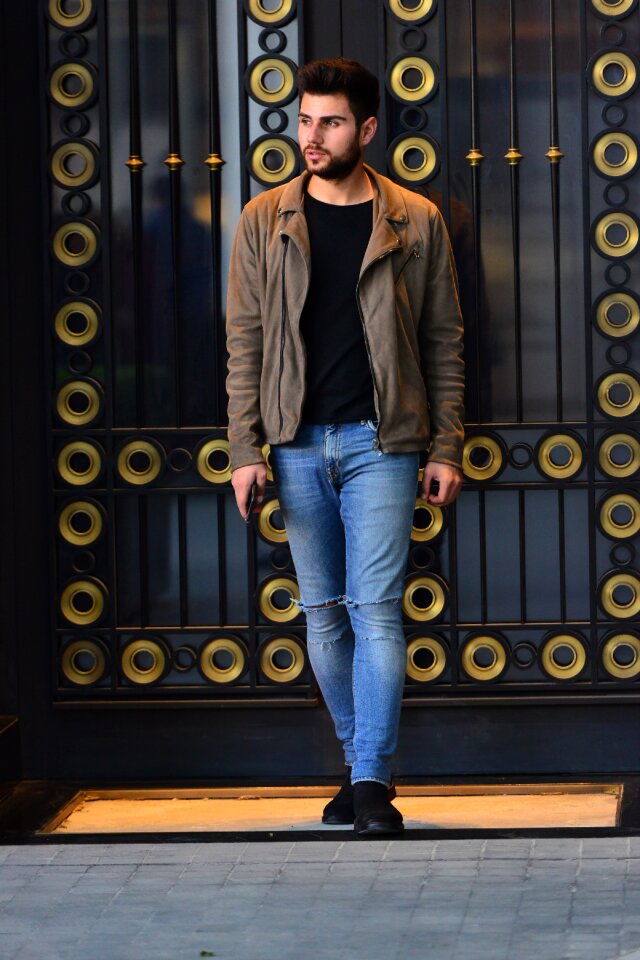 Jacket pants shoes