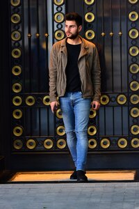 Jacket pants shoes