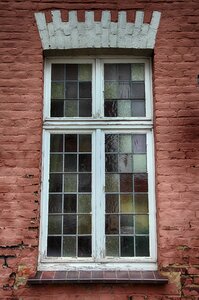Old window facade wood