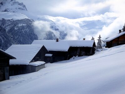 Alpine wintry cold photo