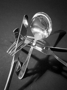 Cutlery knife fork photo