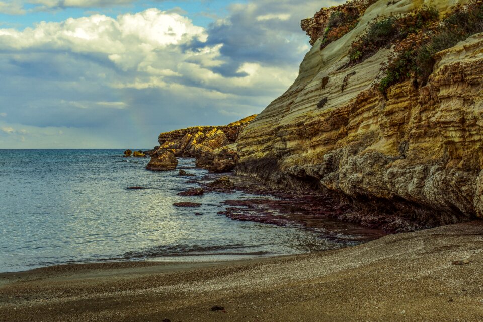 Landscape coast erosion