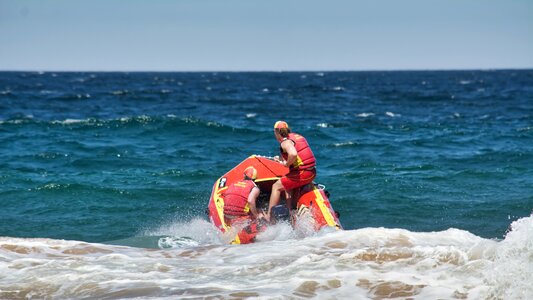 Beach water emergency photo