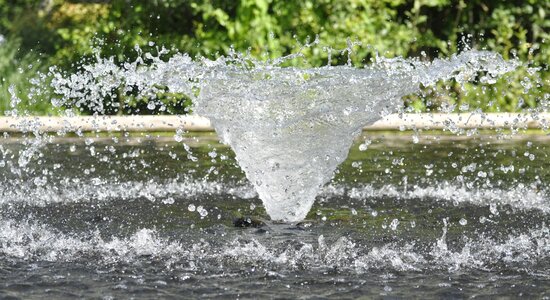 Water fountain drop