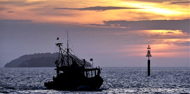 Trawler boat sea photo