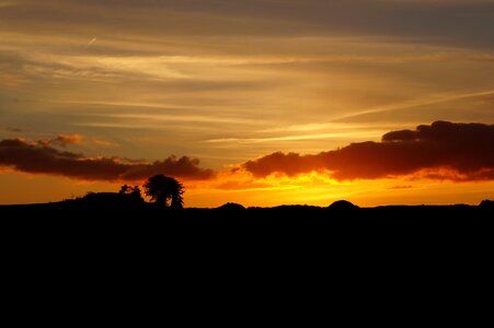 Sky landscape evening