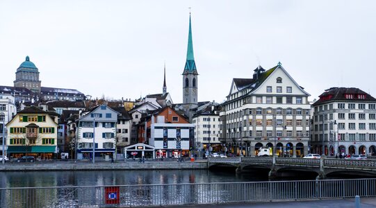 Zurich limmat river photo