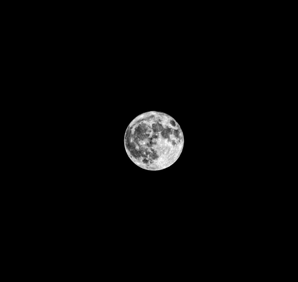 Full moon sky space