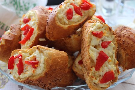 Breakfast bread roasted bread
