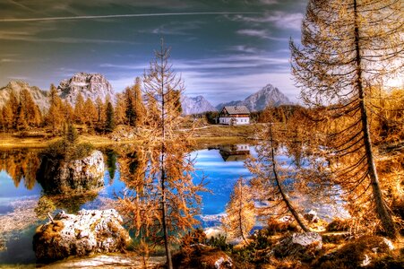 Alpine alpine panorama view photo
