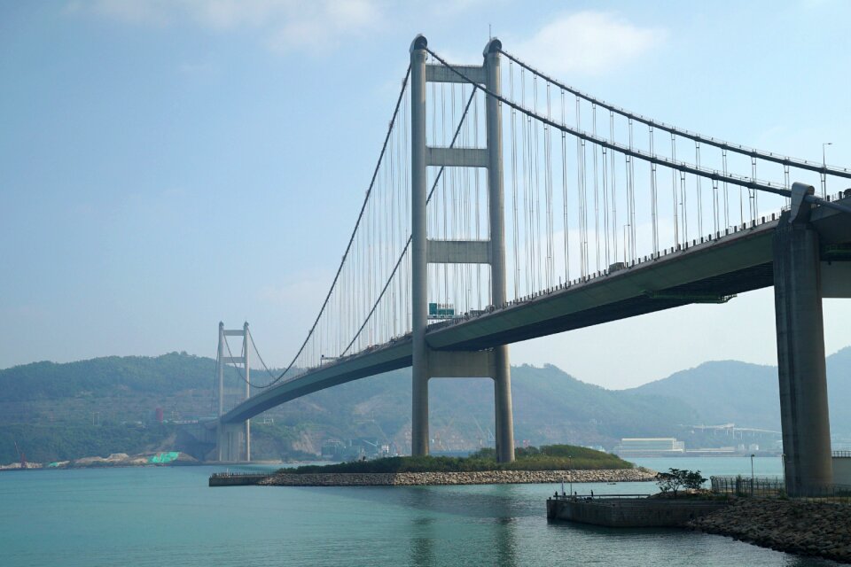 Suspension bridge hong kong connection