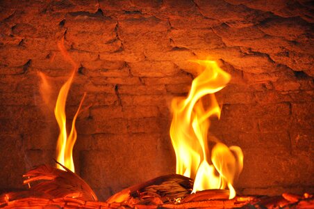Stove house flames