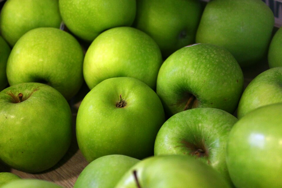 Green apple fruit trees nature