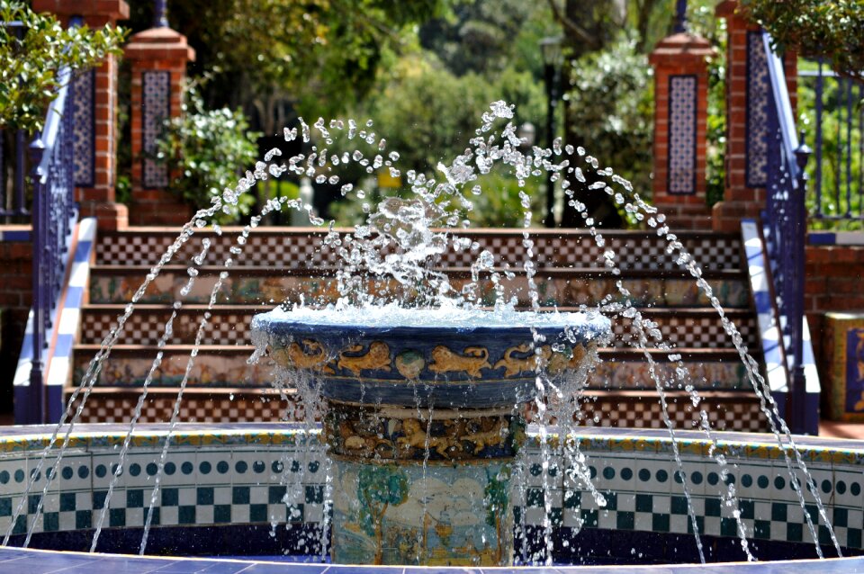 Water fountain park places of interest