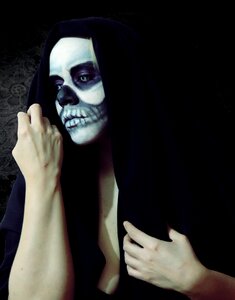 Halloween catrina fantasy makeup photo