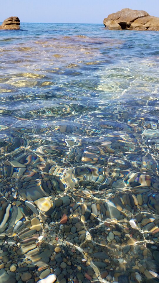Rocky water coast
