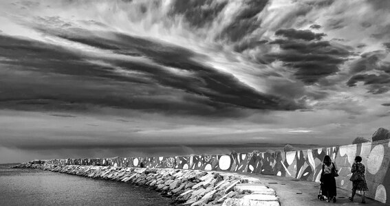 Clouds porto landscape