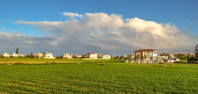 Houses landscape sky photo