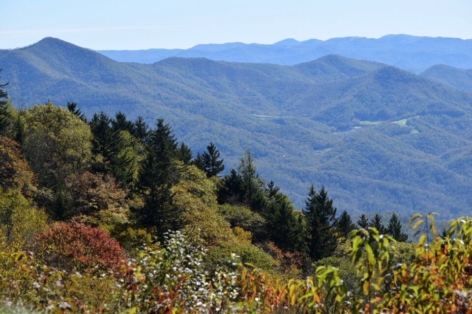 Landscape fall overlook