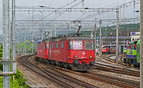 Depot bls electric locomotive double traction photo