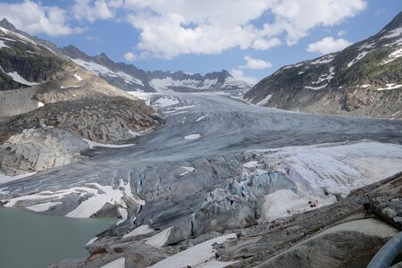 Furka grimsel pass rhône glacier photo