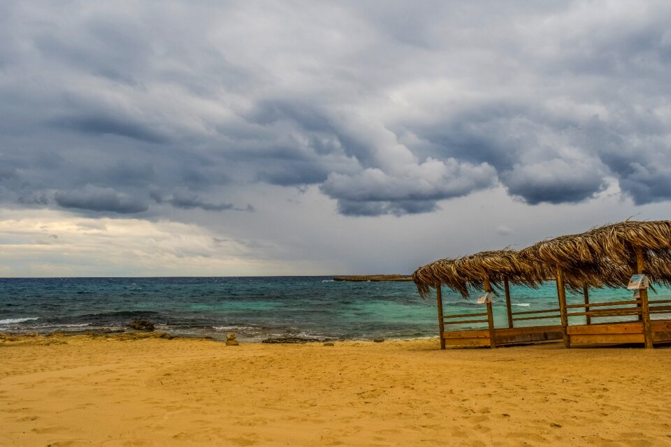 Out of season sea sky