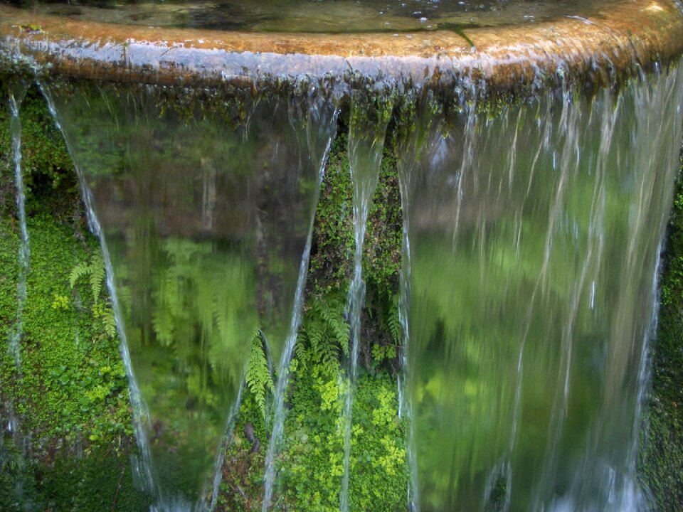 Water flow close up