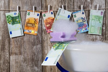 Euro laundry wash photo