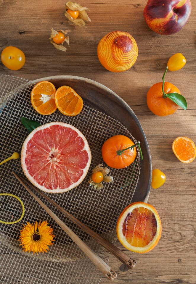 Fruit mandarins flower