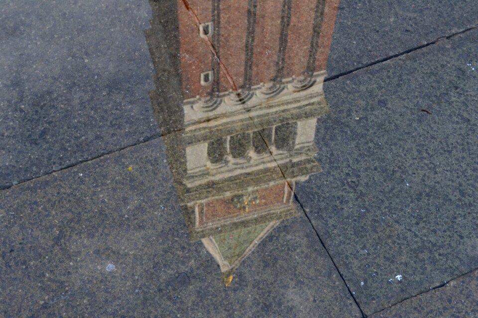 Reflection water campanile