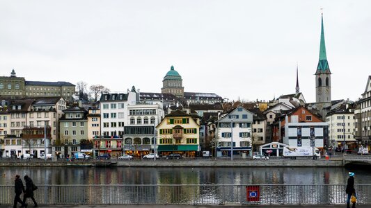 Zurich limmat river photo