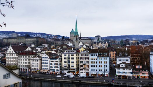 Zurich limmat river photo