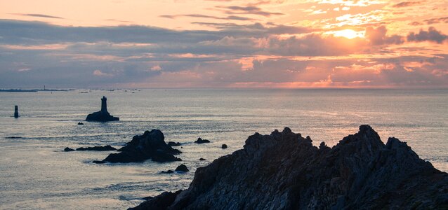 Sea sunset cloud