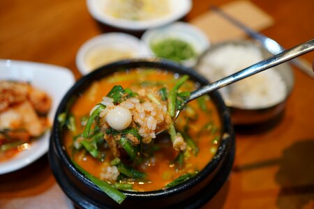 Dining soup lunch photo