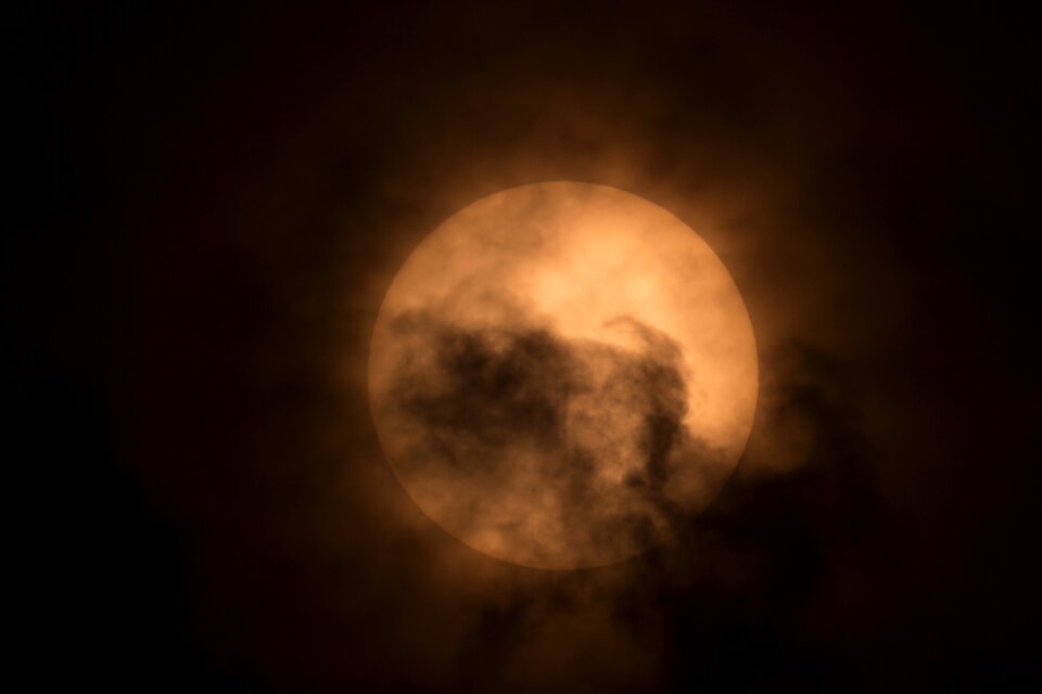 Sun ball cloud space