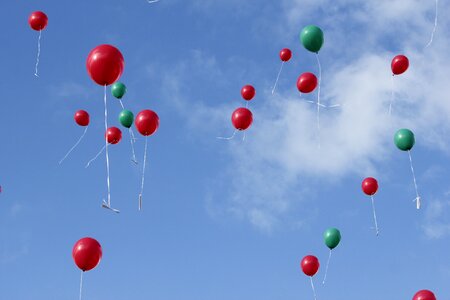 Inflatable red green photo