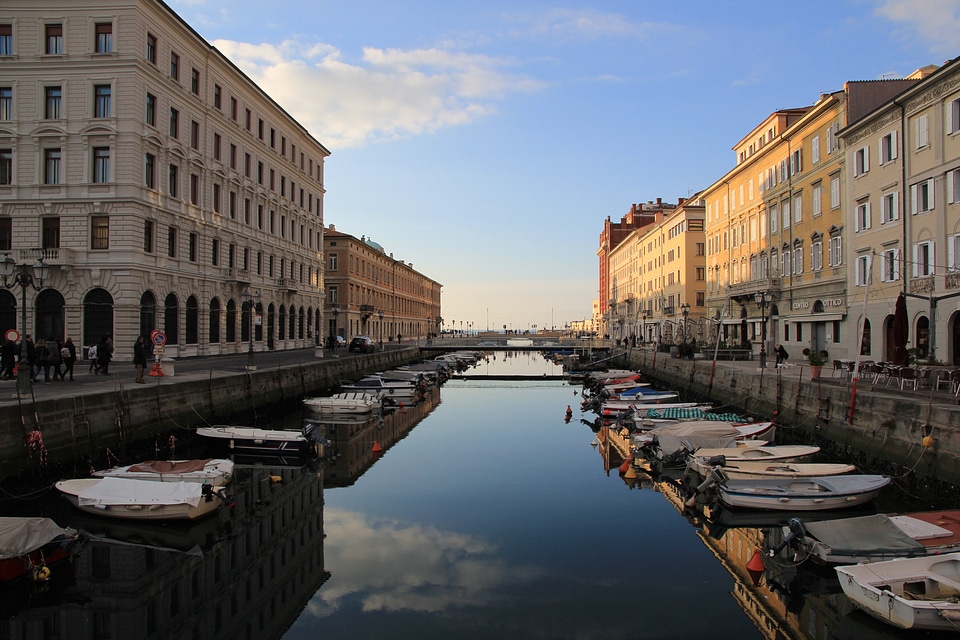 Boat channels trieste