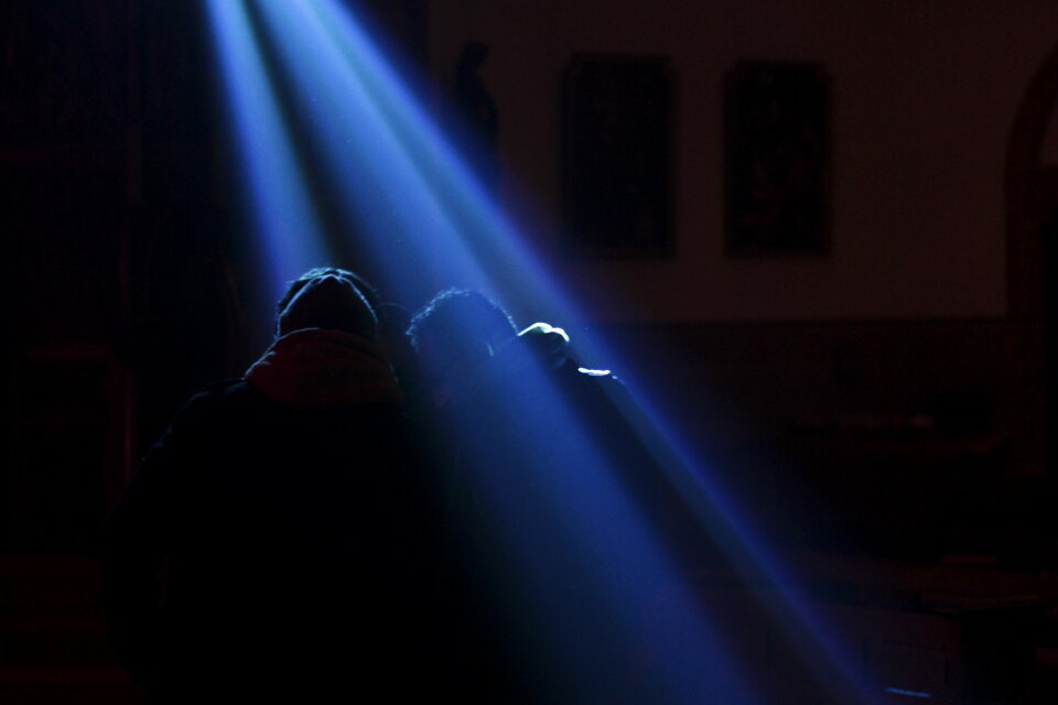 Ray of light stage blur