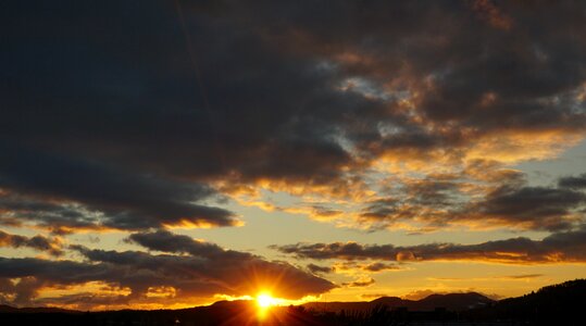 Sunset evening sky abendstimmung