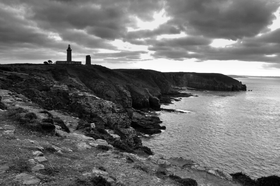 Sea beach lighthouse