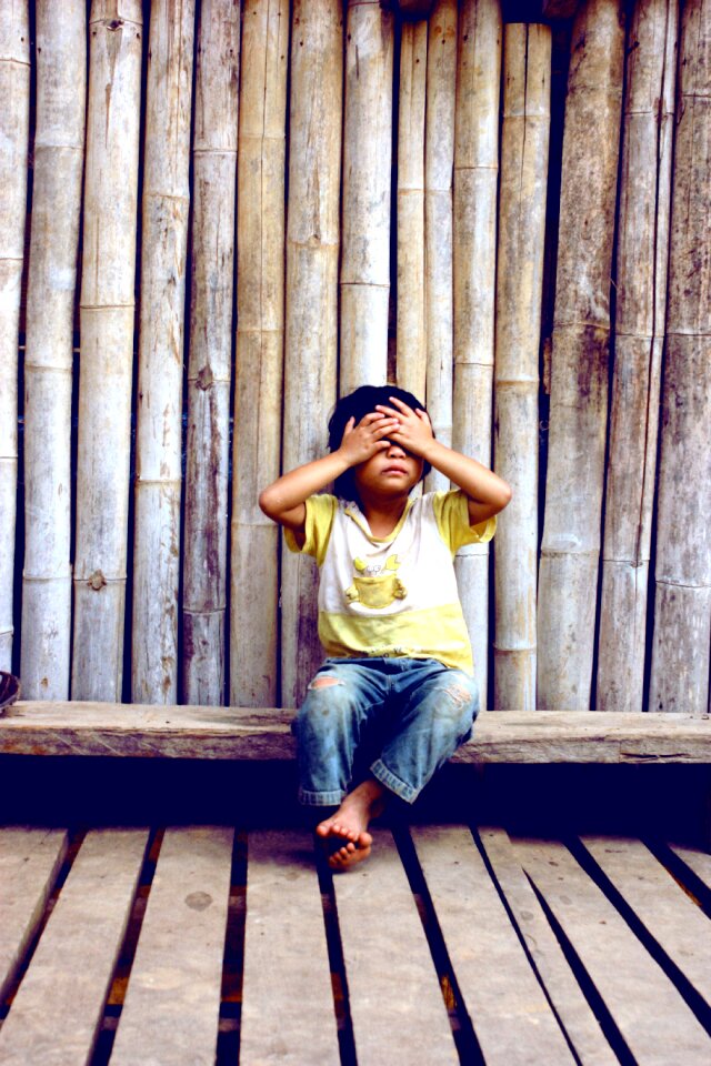 Jungle children playing