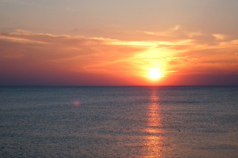 Poland evening the baltic sea